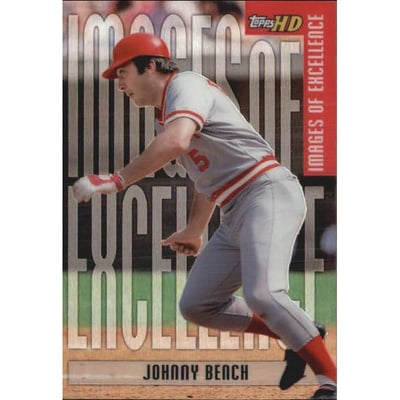 2001 Topps HD Images of Excellence Aluminum #IE8 Johnny Bench
