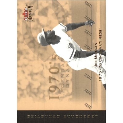 2002 Fleer Premium Legendary Dynasties Gold #22 Joe Morgan