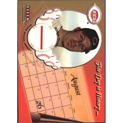2002 Fleer Tradition Update This Day In History Game Used #7 Adam Dunn Jsy