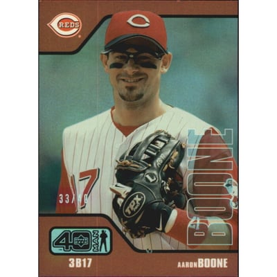 2002 Upper Deck 40-Man Electric Rainbow #951 Aaron Boone
