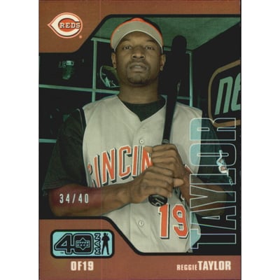 2002 Upper Deck 40-Man Electric Rainbow #962 Reggie Taylor