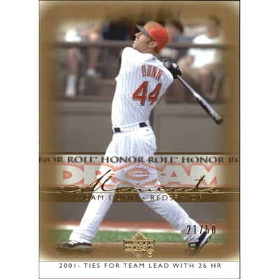 2002 Upper Deck Honor Roll Gold #109 Adam Dunn DM