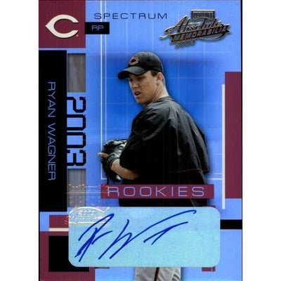 2003 Absolute Memorabilia Spectrum Signatures #207 Ryan Wagner ROO/100