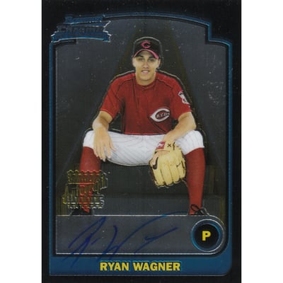 2003 Bowman Chrome Draft #175 Ryan Wagner AU RC