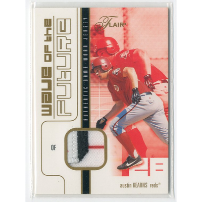 2003 Flair Wave of the Future Memorabilia Gold #AK Austin Kearns Jsy