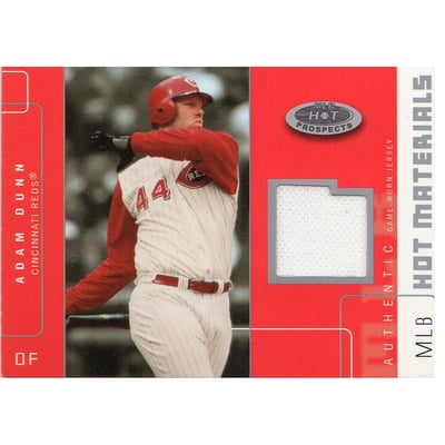 2003 Hot Prospects MLB Hot Materials #AD Adam Dunn Jsy