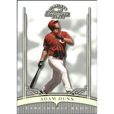 2003 Timeless Treasures Silver #1 Adam Dunn