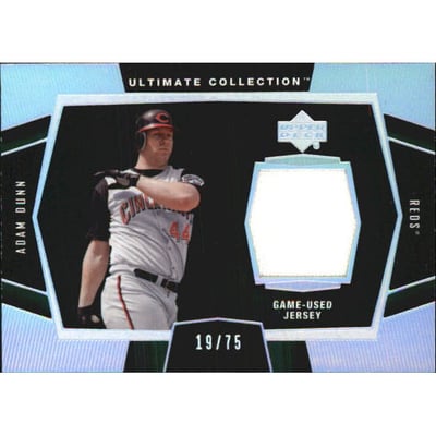 2003 Ultimate Collection Game Jersey Tier 2 #AD2 Adam Dunn Swing
