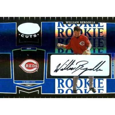 2004 Leaf Certified Cuts Marble Signature Blue #299 William Bergolla ROO/75