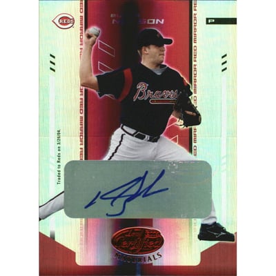 2004 Leaf Certified Materials Mirror Autograph Red #31 Bubba Nelson/250