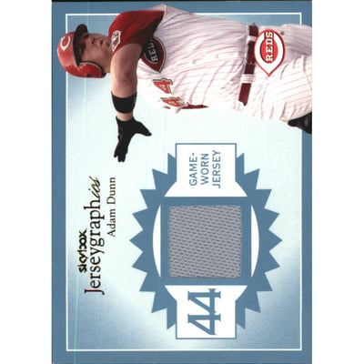 2004 SkyBox Autographics Jerseygraphics Blue #AD Adam Dunn