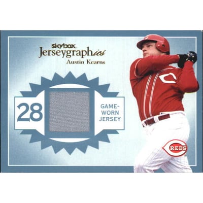 2004 SkyBox Autographics Jerseygraphics Blue #AK Austin Kearns