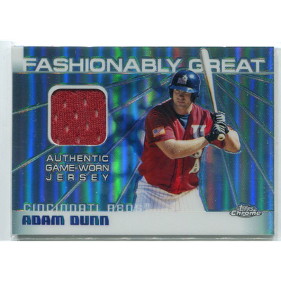 2004 Topps Chrome Fashionably Great Relics #AD Adam Dunn Jsy A
