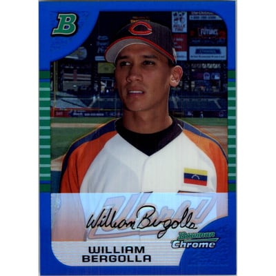 2005 Bowman Chrome Draft Blue Refractors #BDP141 William Bergolla PROS