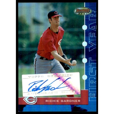 2005 Bowman's Best Blue #128 Richie Gardner FY AU