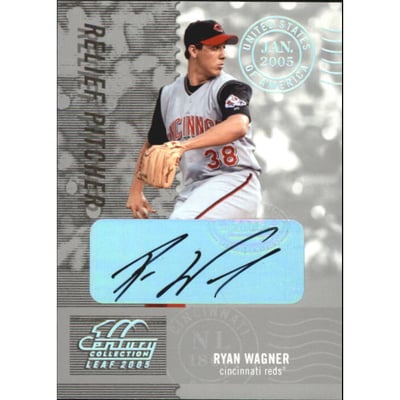 2005 Leaf Century Signature Post Marks Silver #78 Ryan Wagner/250