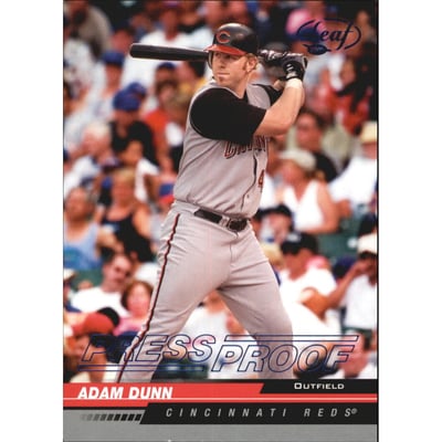 2005 Leaf Press Proofs Blue #53 Adam Dunn