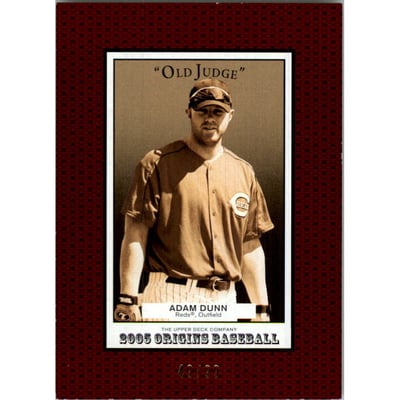 2005 Origins Old Judge Red #74 Adam Dunn