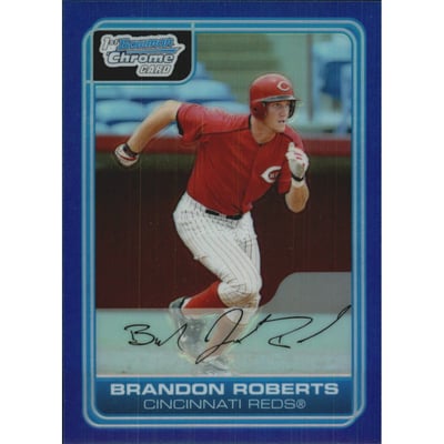 2006 Bowman Chrome Prospects Blue Refractors #BC98 Brandon Roberts