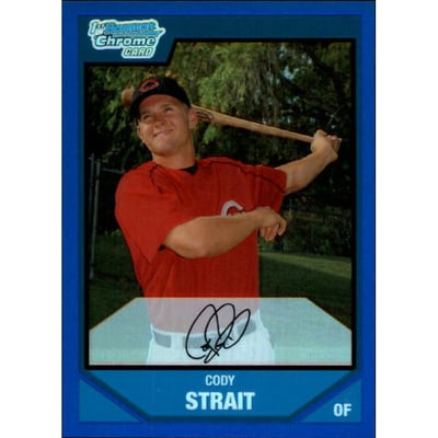 2007 Bowman Chrome Prospects Blue Refractors #BC108 Cody Strait