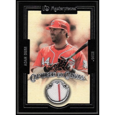 2007 UD Masterpieces Captured on Canvas #AD Adam Dunn