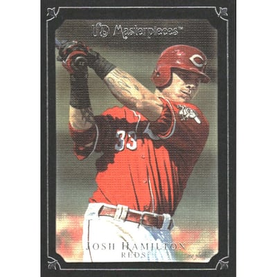 2007 UD Masterpieces Serious Black #41 Josh Hamilton