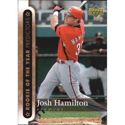 2007 Upper Deck Rookie of the Year Predictor #ROY22 Josh Hamilton