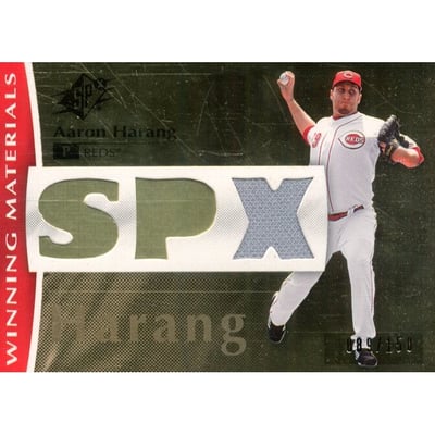 2008 SPx Winning Materials SPx 150 #AH Aaron Harang
