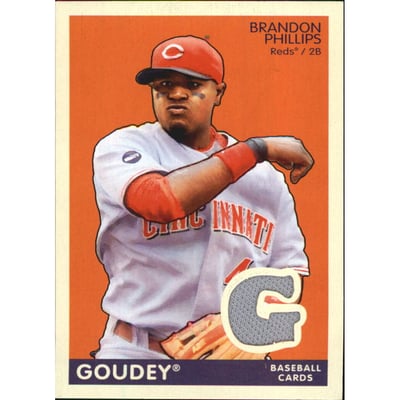 2009 Upper Deck Goudey Memorabilia #GMBP Brandon Phillips