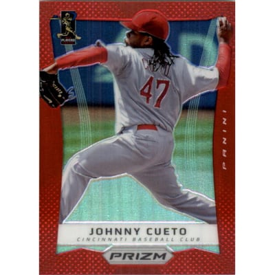 2012 Panini Prizm Prizms Red #81 Johnny Cueto