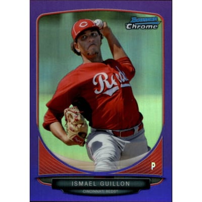 2013 Bowman Chrome Prospects Purple Refractors #BCP143 Ismael Guillon
