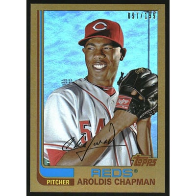 2013 Topps Archives Gold #73 Aroldis Chapman