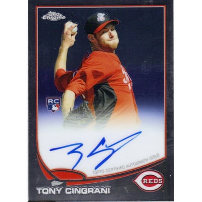 2013 Topps Chrome Rookie Autographs #171 Tony Cingrani