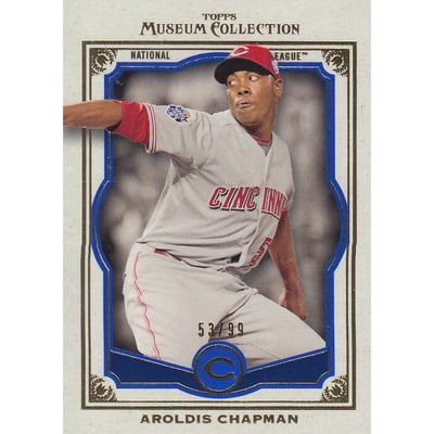 2013 Topps Museum Collection Blue #67 Aroldis Chapman