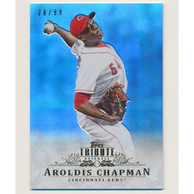 2013 Topps Tribute Blue #78 Aroldis Chapman