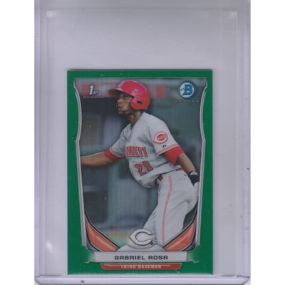 2014 Bowman Chrome Mini Factory Set Green Refractors #39 Gabriel Rosa