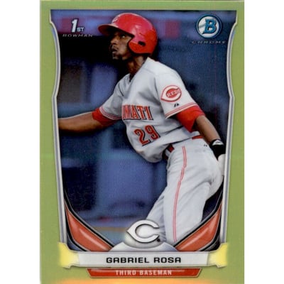 2014 Bowman Chrome Mini Factory Set Yellow Refractors #39 Gabriel Rosa