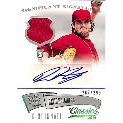 2014 Classics Significant Signatures Jerseys Silver #79 David Holmberg/299