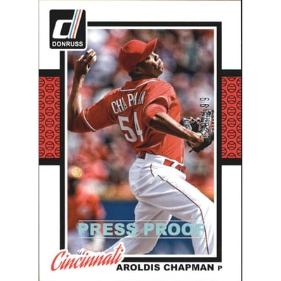2014 Donruss Press Proofs Silver #106 Aroldis Chapman