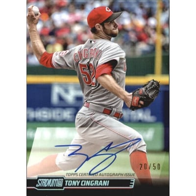 2014 Stadium Club Autographs Rainbow #SCATC Tony Cingrani