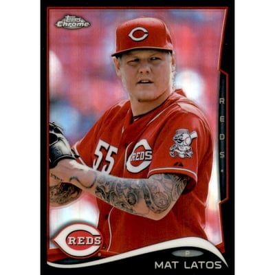 2014 Topps Chrome Black Refractors #72 Mat Latos
