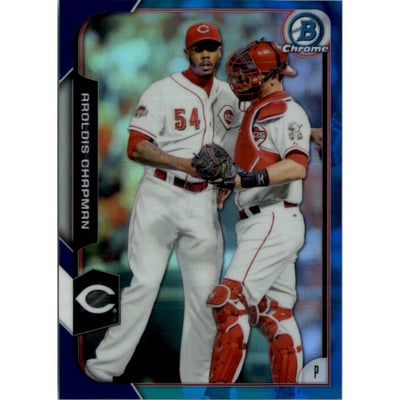 2015 Bowman Chrome Blue Refractors #119 Aroldis Chapman