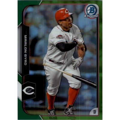 2015 Bowman Chrome Green Refractors #59 Marlon Byrd