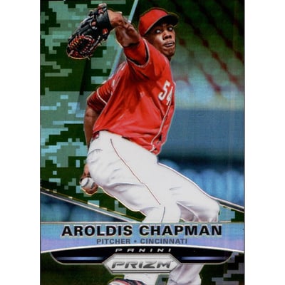 2015 Panini Prizm Prizms Camo #29 Aroldis Chapman
