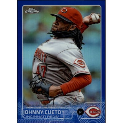 2015 Topps Chrome Blue Refractors #104 Johnny Cueto