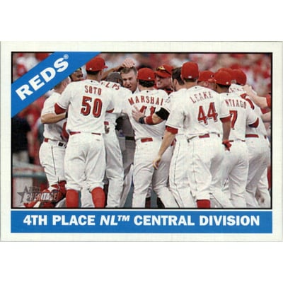 2015 Topps Heritage Gum Stained Back #59 Cincinnati Reds