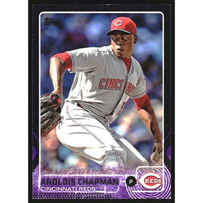 2015 Topps Toys R Us Purple Border #268 Aroldis Chapman