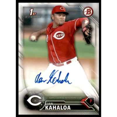 2016 Bowman Prospects Autographs #PAIK Ian Kahaloa