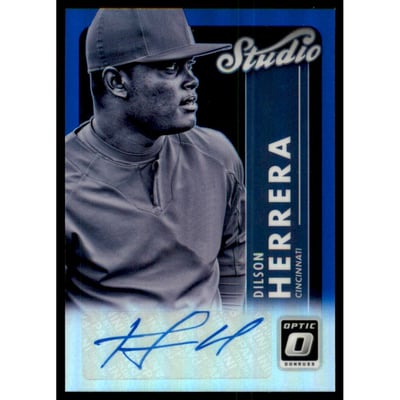 2017 Donruss Optic Studio Signatures Blue #11 Dilson Herrera/50