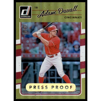 2017 Donruss Press Proof Gold #80 Adam Duvall
